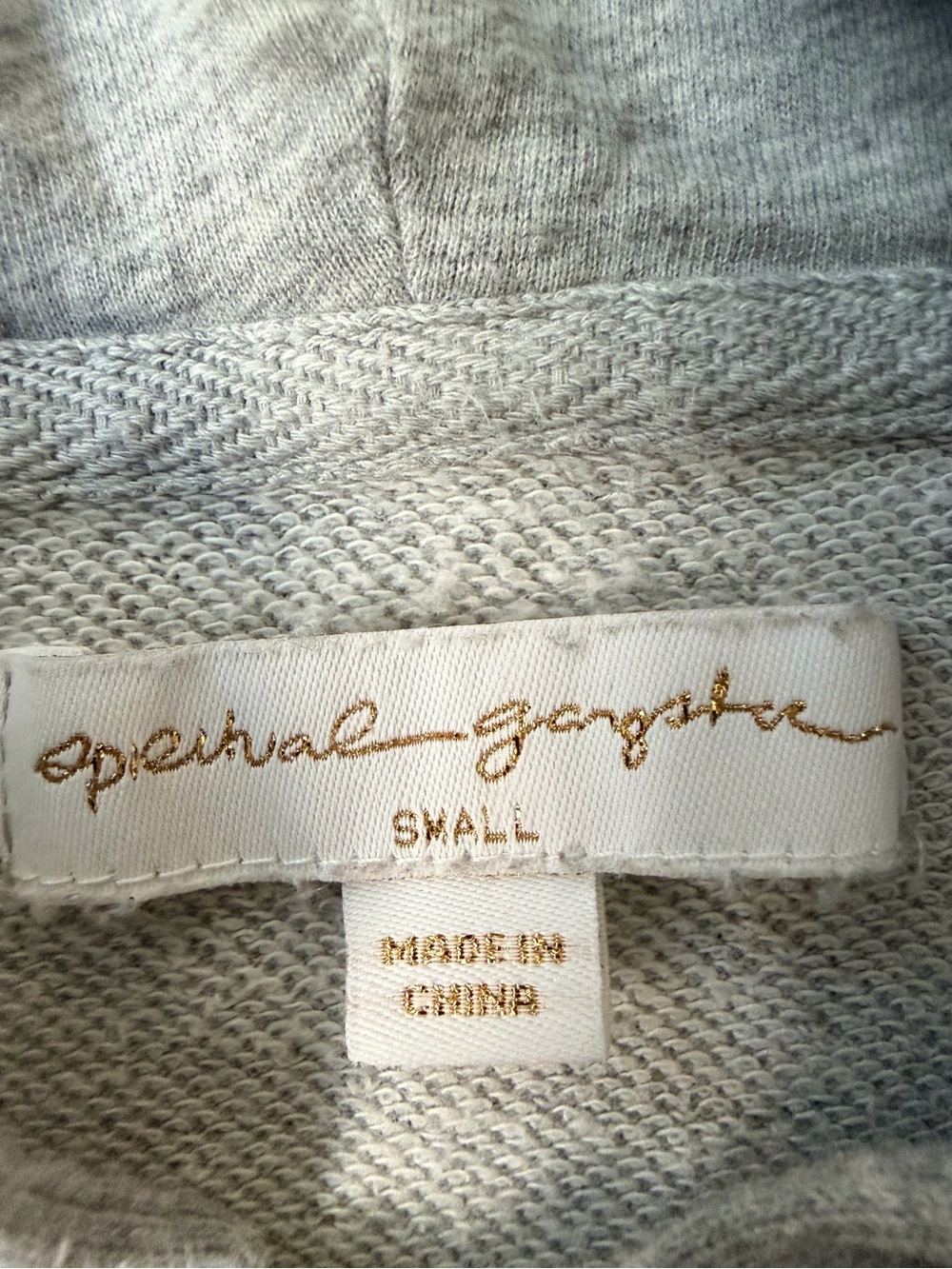 Spiritual Gangster Light Gray Full-Zip Hoodie S - Picture 2 of 5